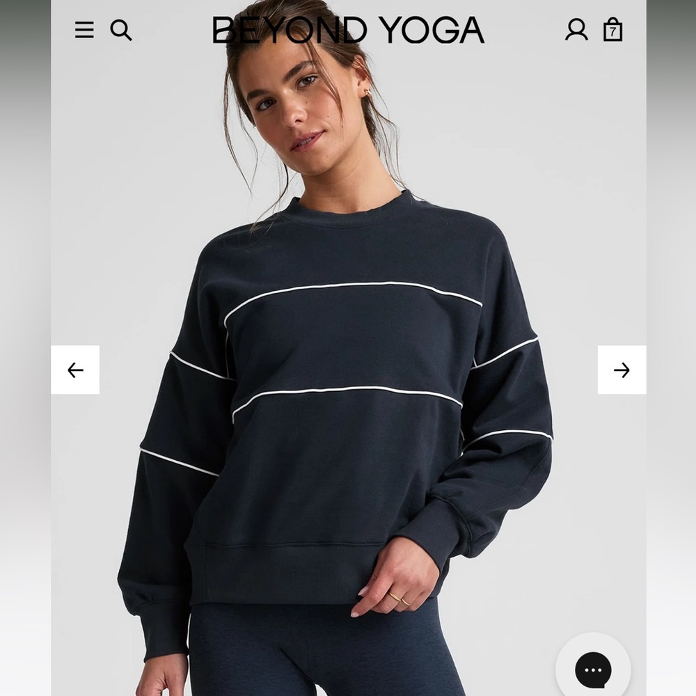 Beyond Yoga Dark Sweatshirt with Light Accents